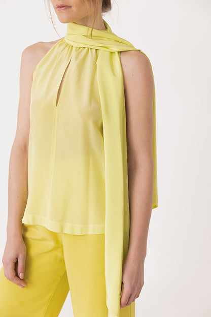 Halterneck Lime Top