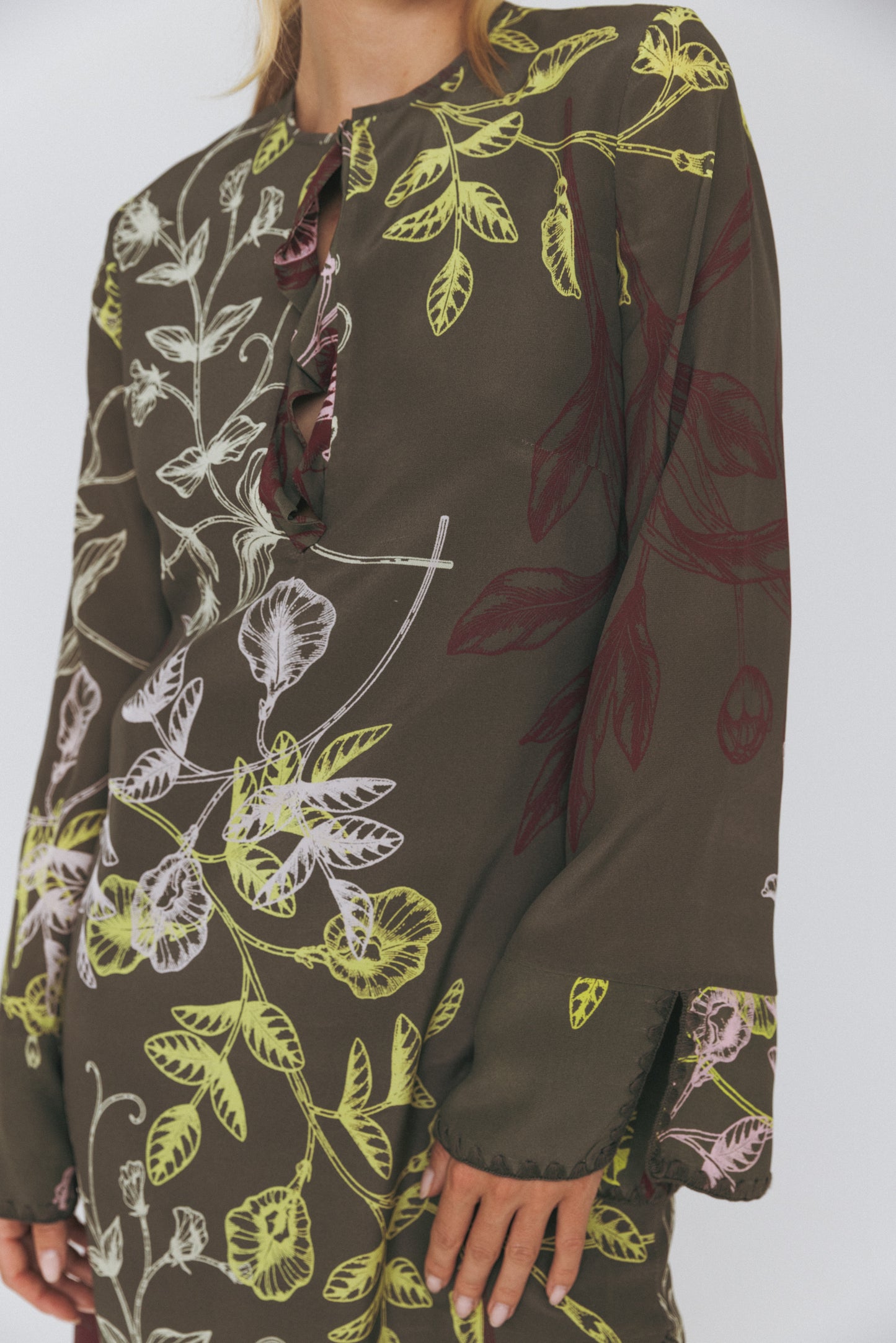 Silk Print Kaftan