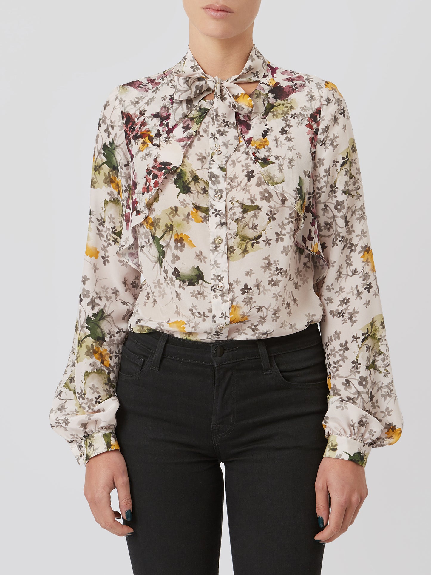 Multicolor Silk Blouse