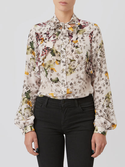 Multicolor Silk Blouse