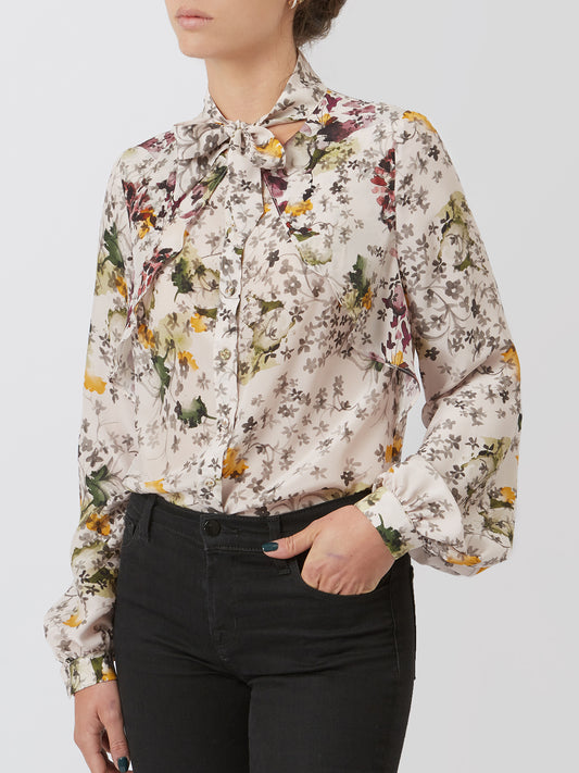 Multicolor Silk Blouse