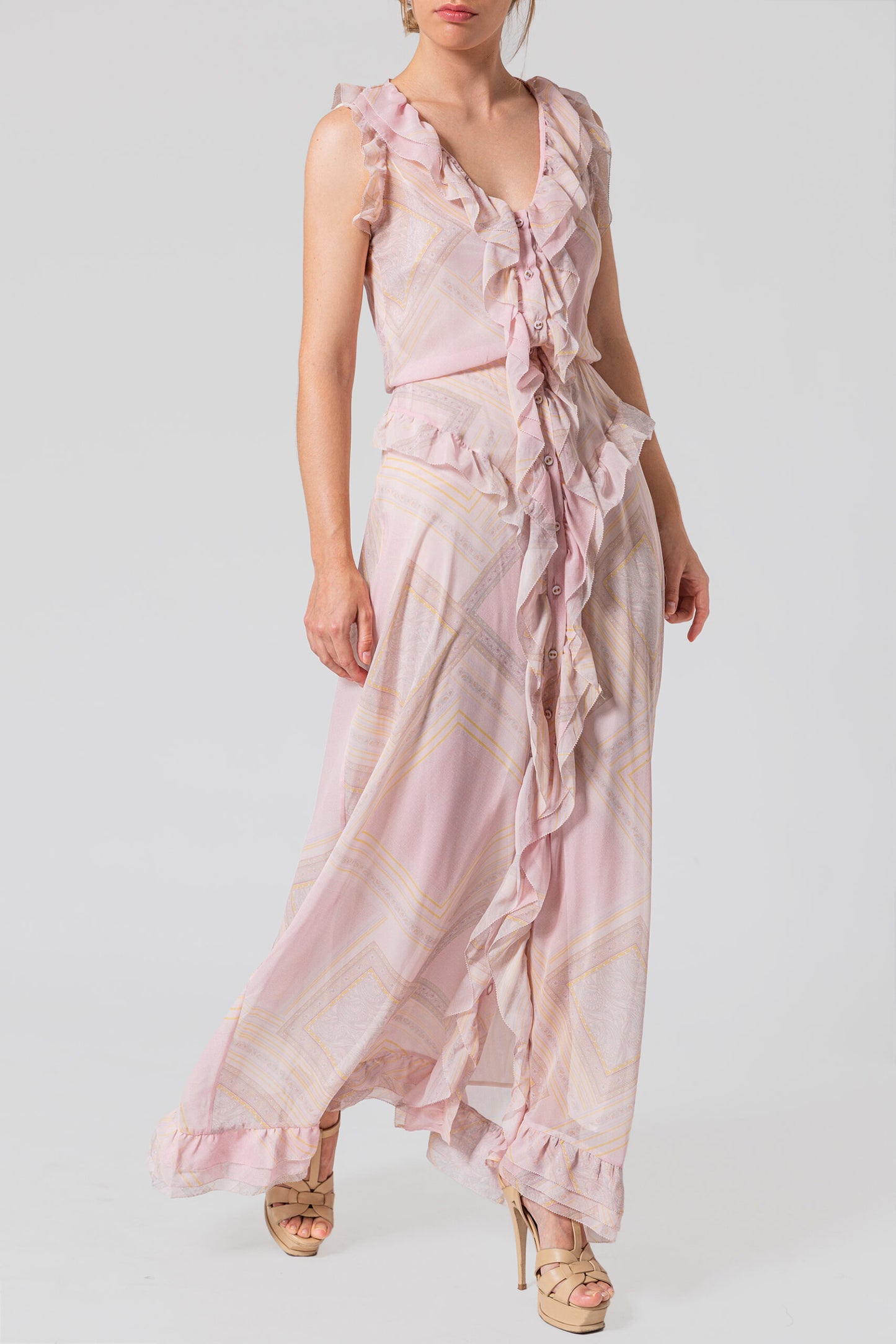 Ruffled Maxi Dress