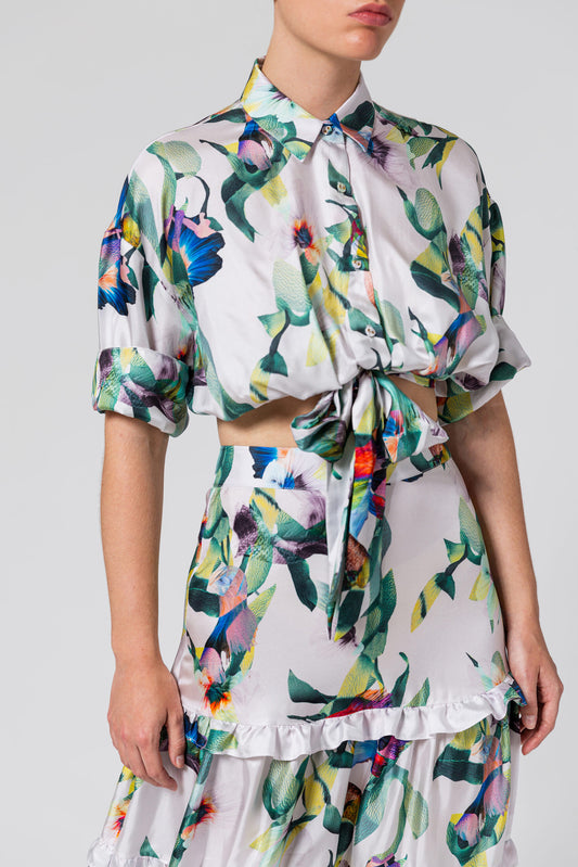 Floral Crop Shirt