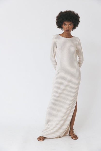 Open-Back Knit Dress