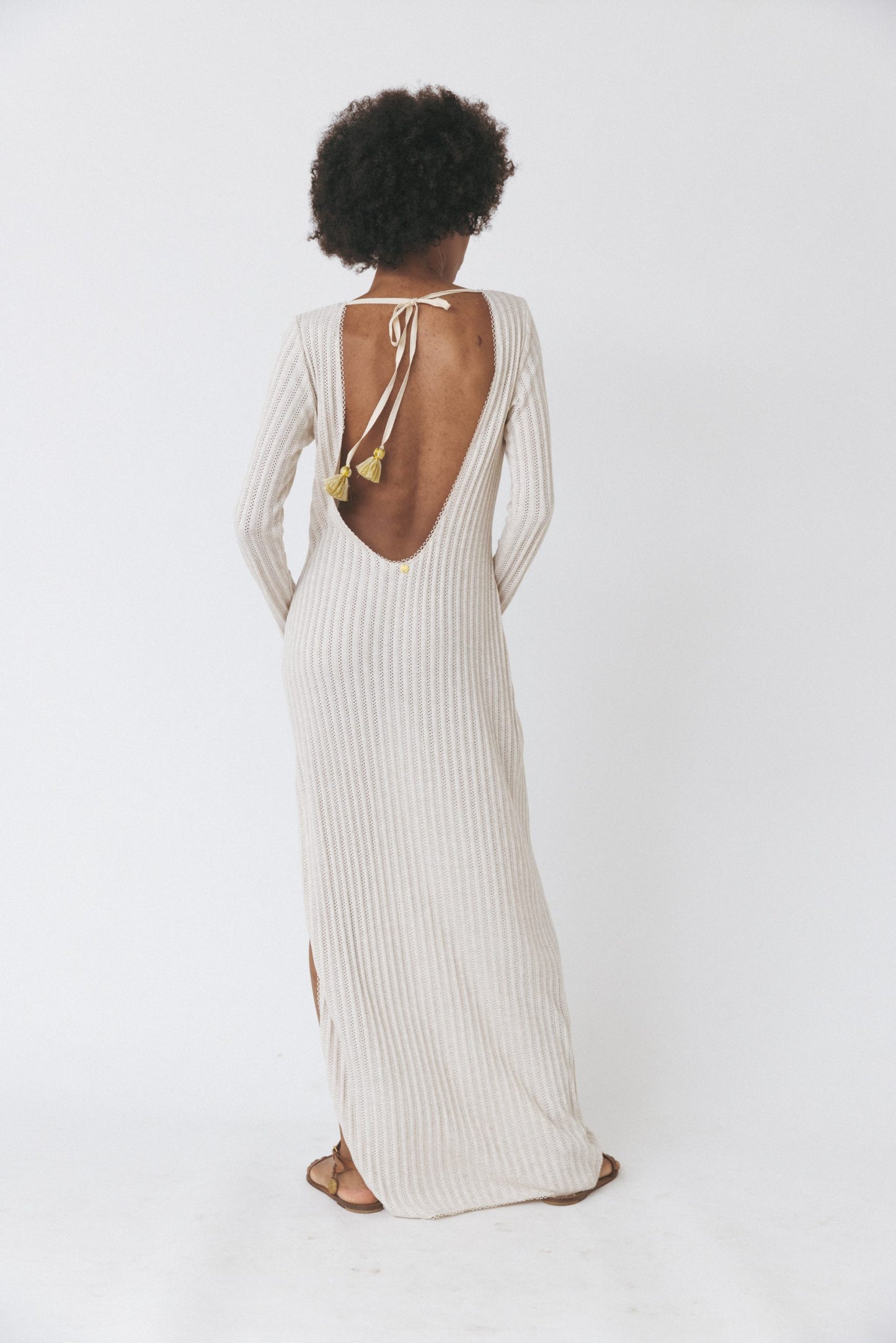 Open-Back Knit Dress