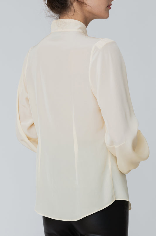 Crepe de Chine Silk Blouse