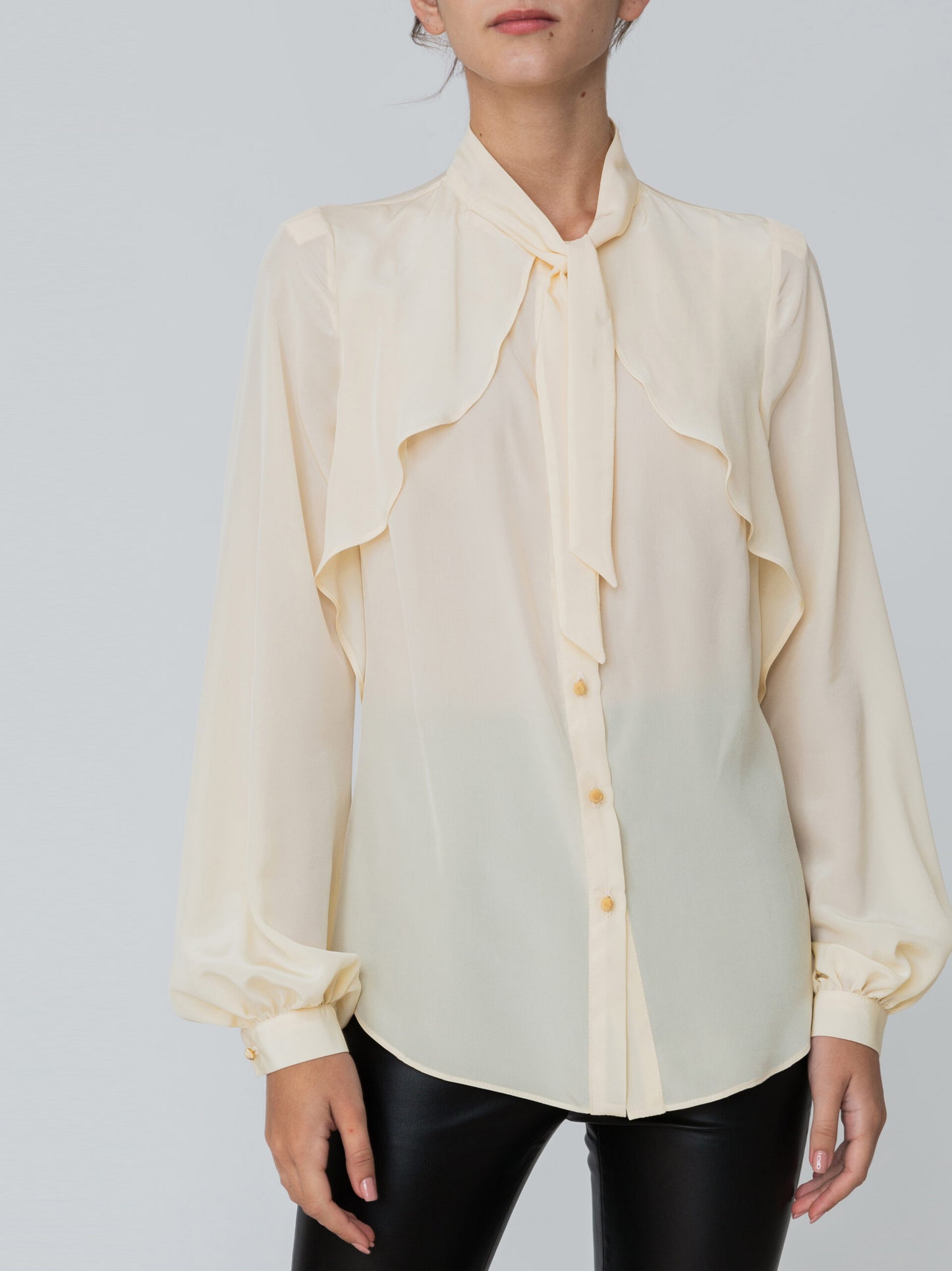 Crepe de Chine Silk Blouse