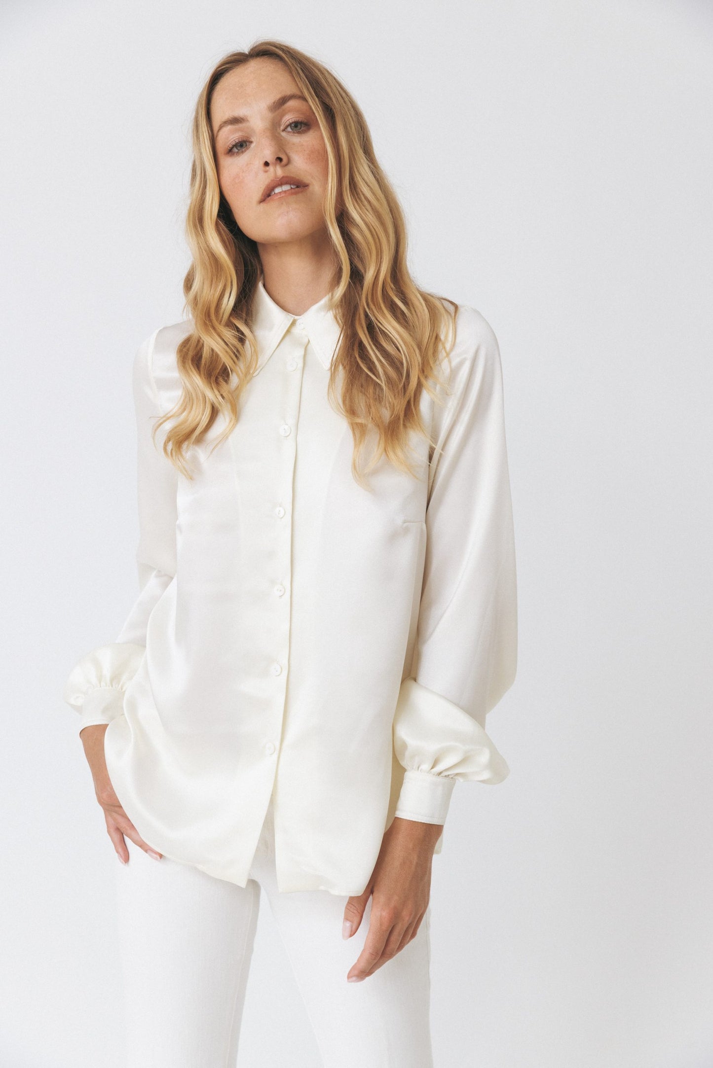 Silk-Satin Shirt